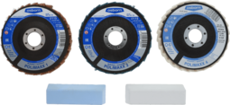 Produktfoto für Polierset 5-teilig zur Edelstahlbearbeitung