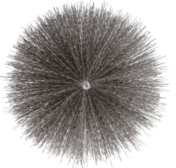  Produktbild för Spisrörrenare, krusad tråd