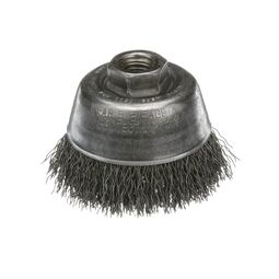 Imagen del producto para Cepillo de copa de alambre ondulado.