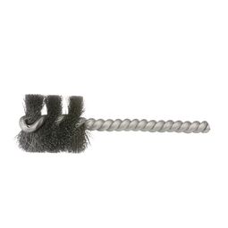 Imagen del producto para Cepillo espiral de alambre ondulado - Vástago simple, espiral simple