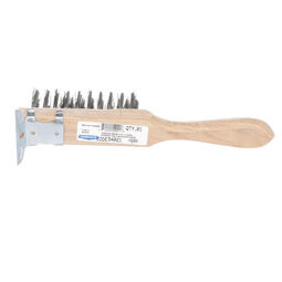 Imagem do produto para Escova de arame com cabo reto e raspador