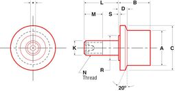Product image for FLR  Flanged - Concentric Stud Style, Inch Sizes