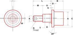 Product image for FLRE - Flanged Eccentric Stud Style - Inch Sizes