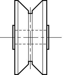 Product image for VLRY V-Grooved Yoke Style - Inch Sizes